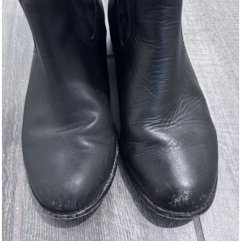 Coach Chrissi Signature Logo Khaki & Tall Boot Riding‎ Boot Size 7.5
